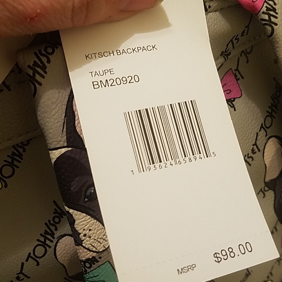 Betsey Johnson backpack dog NWT - Picture 5 of 5